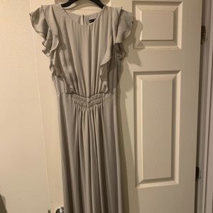 Ruffled sleeve jumpsuit